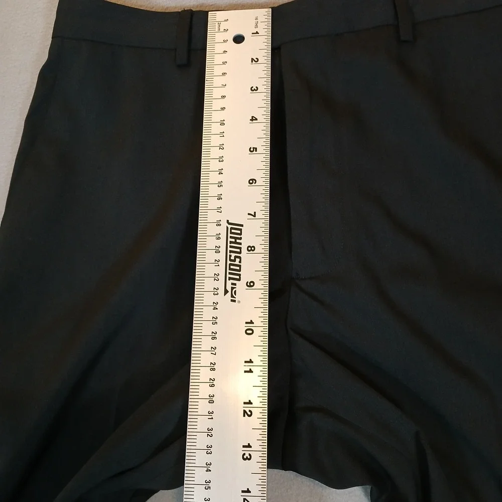 Haggar Smart Fiber Dress Pants Flat Front Classic Fit Black Men's 32X32 NWT